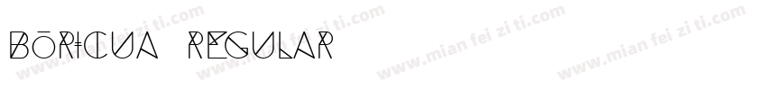 Boricua Regular字体转换